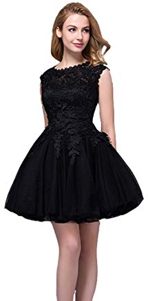 Snowskite Girls High Neck Lace Graduation Party Homecoming Dress