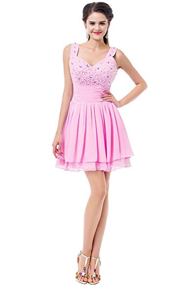 Sunvary Straps Chiffon Junior Cocktail Party Homecoming Prom Dress Junior