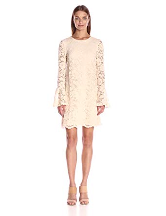 Betsey Johnson Women's Scalloped Lace Dress,