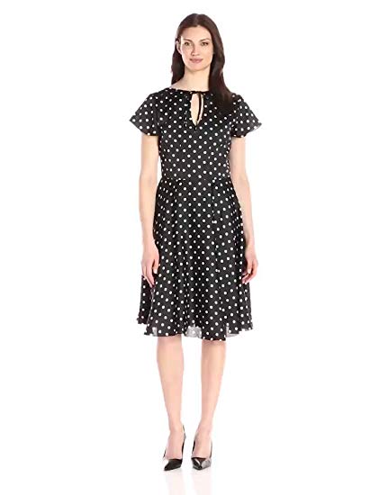 Unique Vintage Women's Short 1940s Style Sleeve Formosa Retro Swing Dress