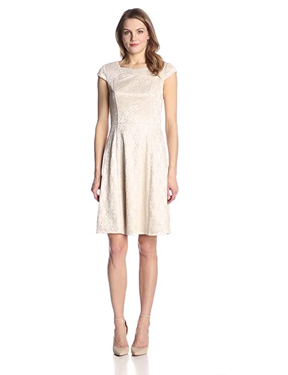 Adrianna Papell Women's Crossover Neckline Dress