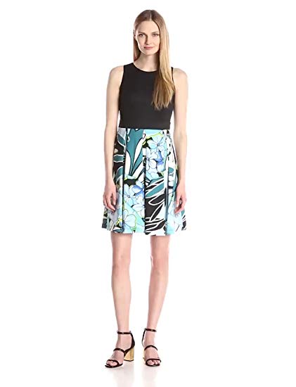 Gabby Skye Women's 2fer Fit and Flare Dress