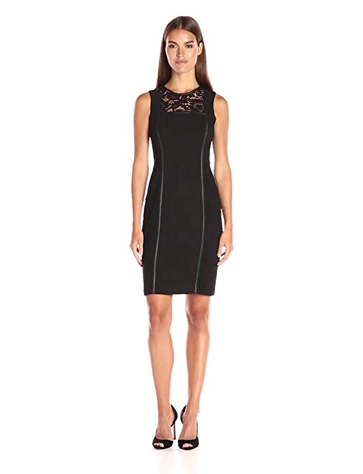 Calvin Klein Women's Dress with Lace Panel