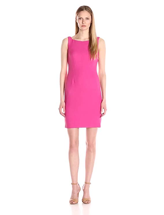 Adrianna Papell Women's Solid Pique Sheath Dress