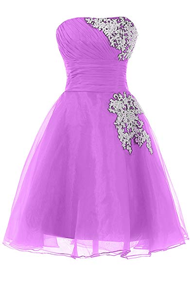 Sunvary Organza Short Homecoming Cocktail Dresses Bridesmaid Gown