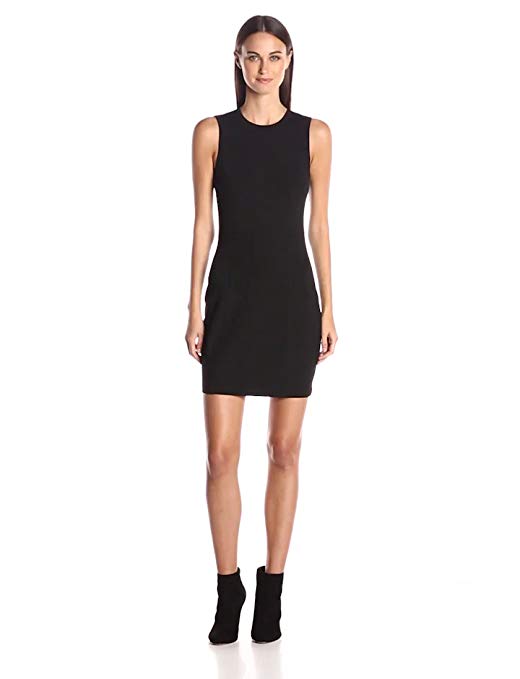 A|X Armani Exchange Women's Slim Pique Bodycon Sleeveless Dress