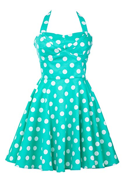 Ixia Polka Dot A-line 50s Pinup Dress