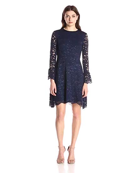 Betsey Johnson Women's Long Sleeve Lace Dress