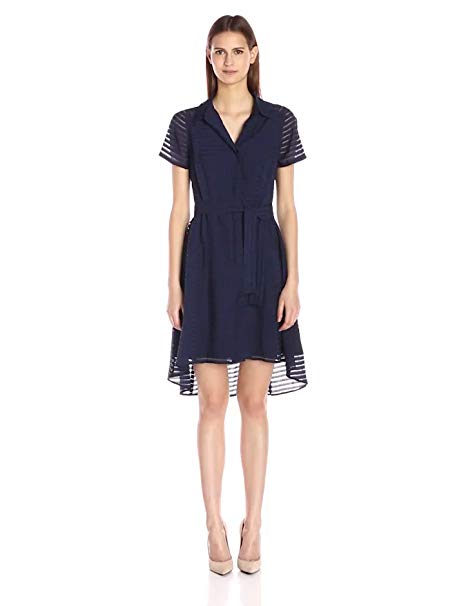 Donna Ricco Women's Short-Sleeve Shirtdress