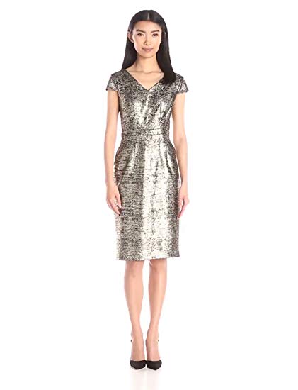 Betsey Johnson Women's Textured Knit Dress with Foil Print