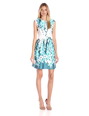 Nine West Women's Ctsp Pleat Waist Dress