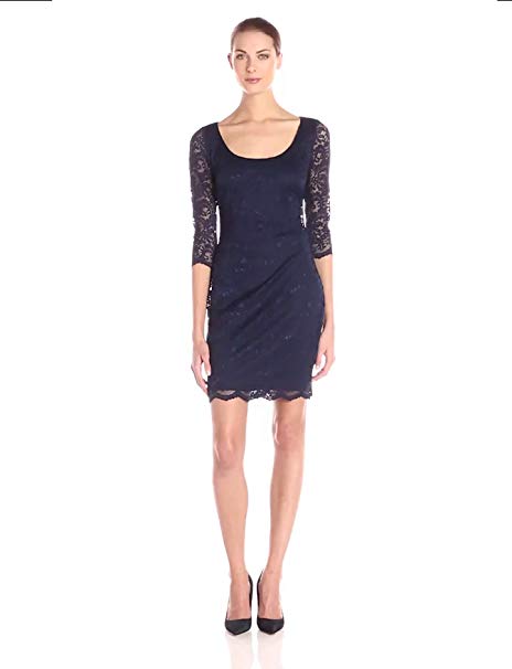 Jessica Simpson Women's Scalloped Lace Dress