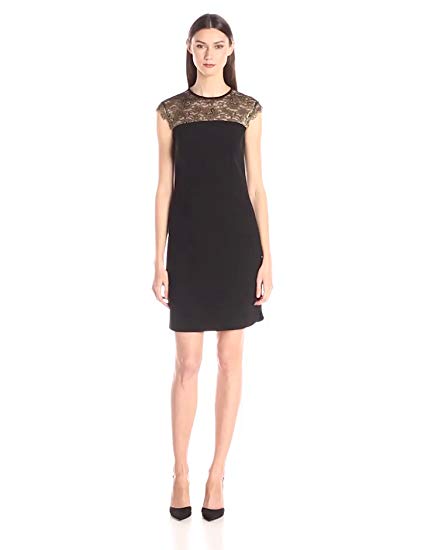 Ted Baker Women's Lorenne Lace Bodice Tunic Shift Dress